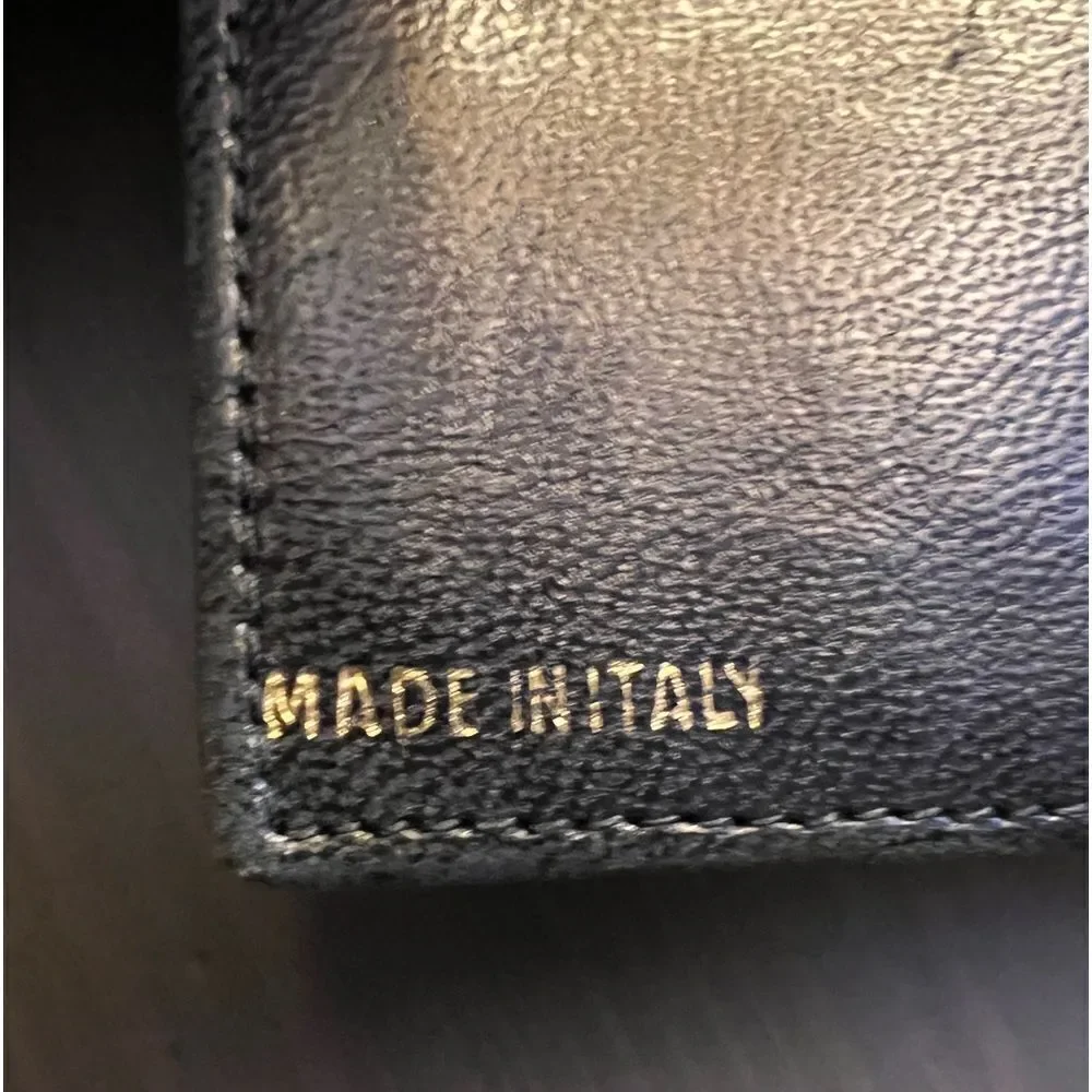 Reallly cool vintage wallet silk front made in Italy